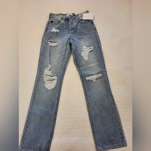 Ran Can size 1/24 High Rise 90s boyfriend dustressed jeans NWT